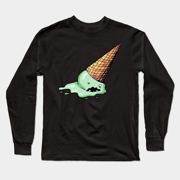 Ice Cream of the Living Dead Long Sleeve T-Shirt by Kalepanic